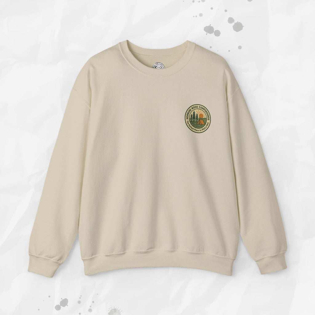 Morning Wood Campgrounds – T-Shirt (Pocket Print)