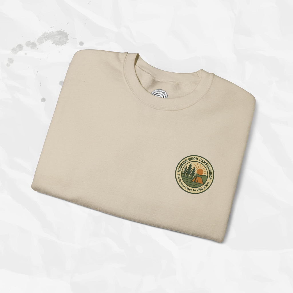Morning Wood Campgrounds – T-Shirt (Pocket Print)