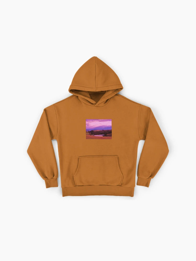 Sutherland Sunset View Hoodie - Premium Oversized Scenic Landscape