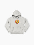 Bigfoot Motocross Sunset Hoodie - Airborne Sasquatch Oversized Top