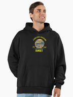 Always Chasing Sunsets Hoodie - Premium Oversized Wanderlust Style Black